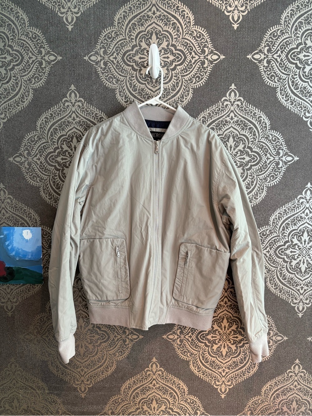 Zanerobe Light Grey Bomber Jacket - Men's